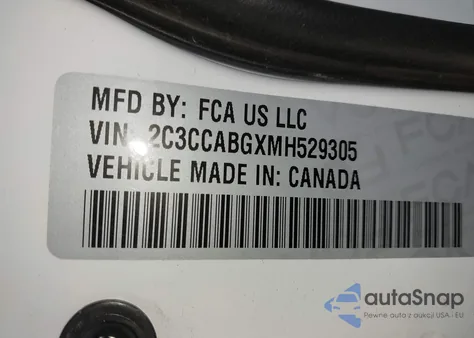 2021 Chrysler 300 300S from USA, damaged, VIN 2C3CCABGXMH529305